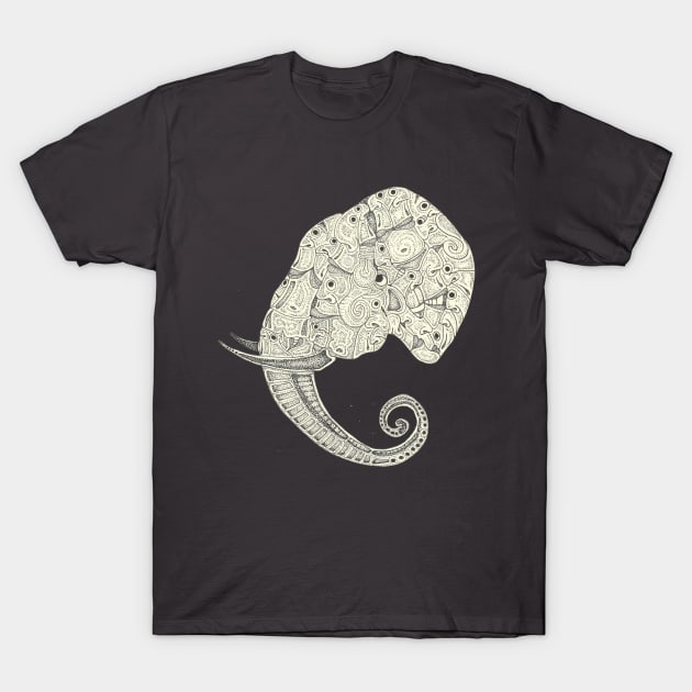 Crowded Elephant T-Shirt by Zenferren